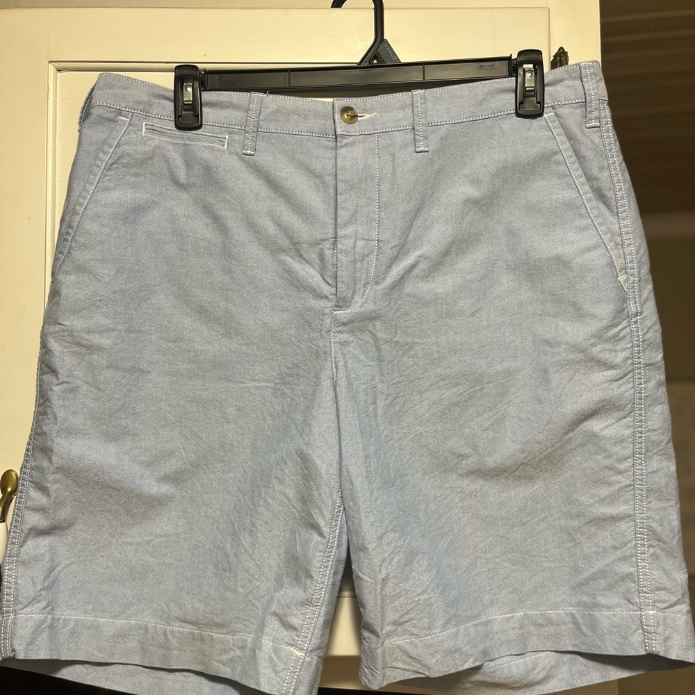 Ralph Lauren Men's Light Blue Linen Shorts